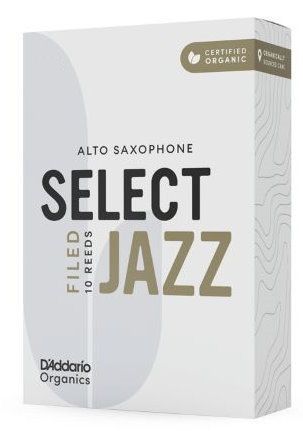 D´Addario Woodwinds 2H Organic Select Jazz Altsaxophon Filed Blatt