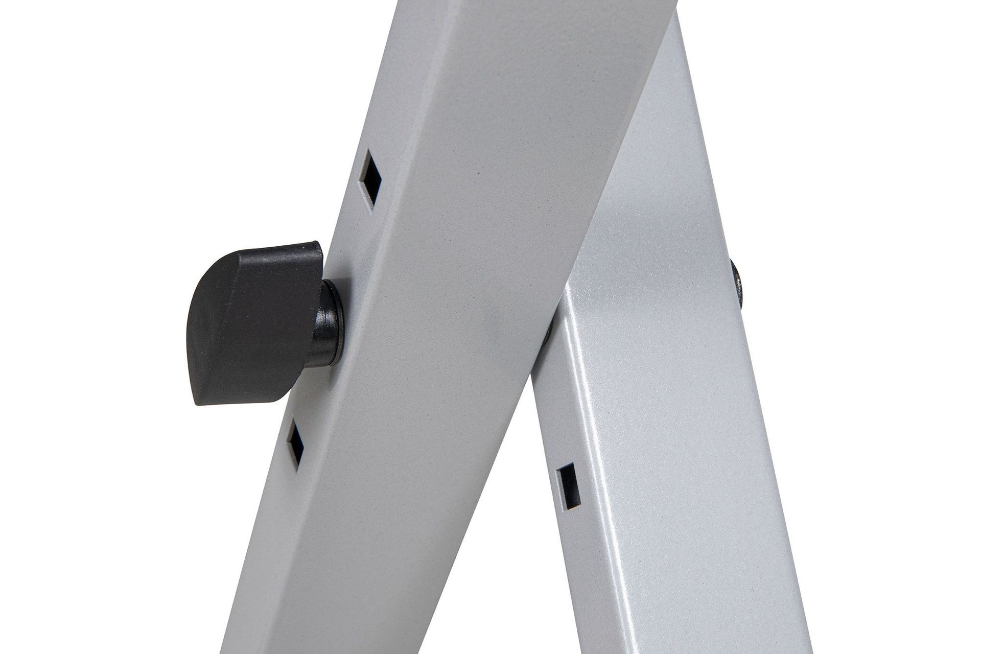Keyboardsitzbank GEWA Metall KEBA-10 s  silber, 41-51 cm höhenverstellbar, 