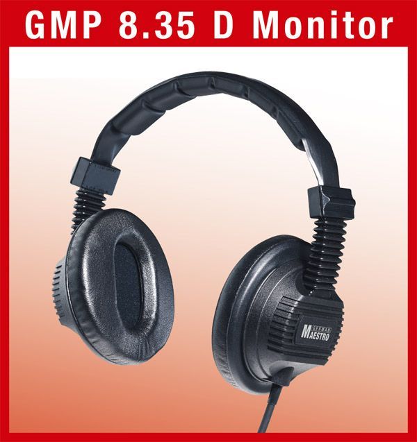 German Maestro GMP 8.35D Monitor Kopfhörer geschlossen 35 Ohm Spiralkabel