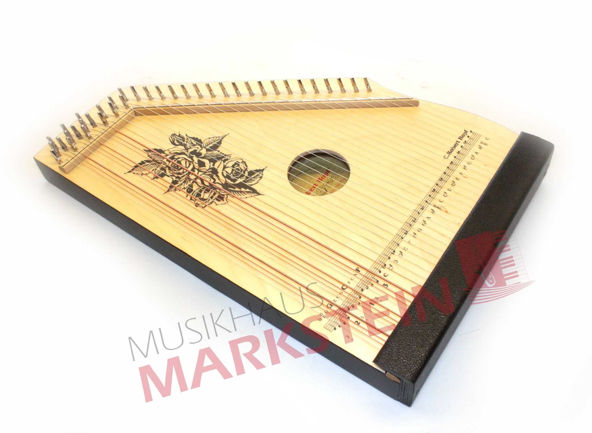 Hopf 200/5 Kinder-Zither , Schülerzither, Akkordzither natur  3 Akkorde, 