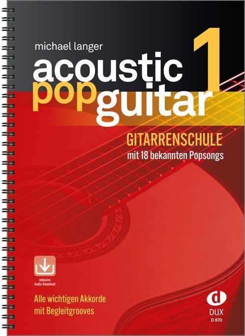 Noten Acoustic Pop Guitar Band 1 - Akkorde DUX 870 incl. Audio dowwnload Langer 