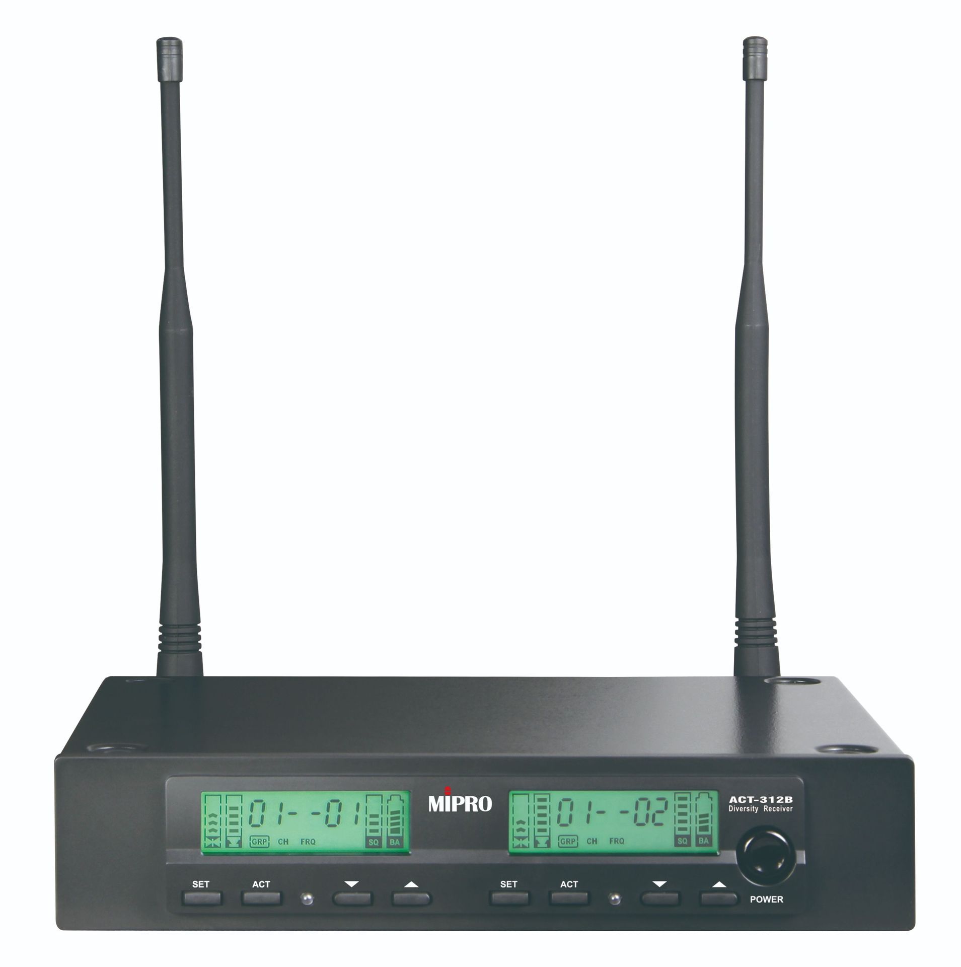 Mipro ACT-312B UHF Zweikanalempfänger Frequenzbereich: 823-832 MHz