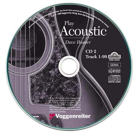 Noten play acoustic - Dave Hunter Voggenreiter 0609 incl. 2 CD´s 