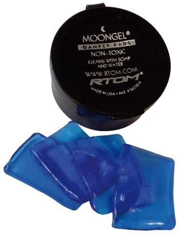 RTOM Moongel Damper Pads Trommeldämpfer 6 Stück blau