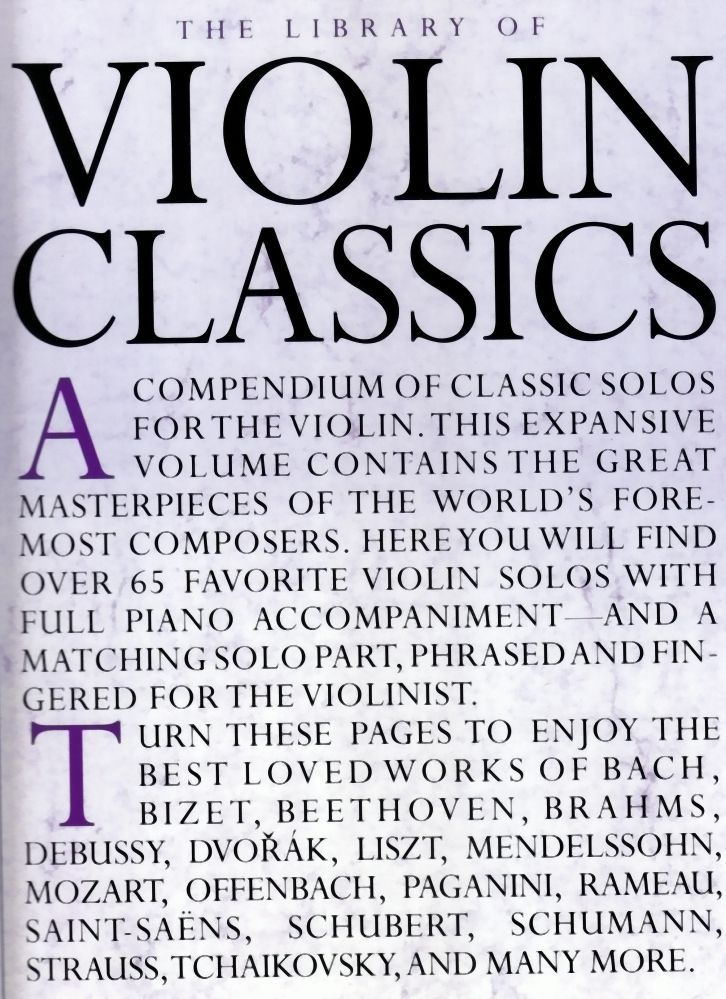 Noten Library of violin classics Violine & Klavier music sales MSAM 948926