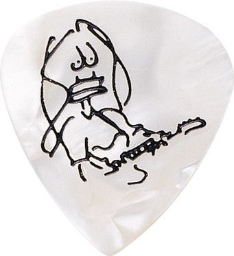 Ibanez Paul Gilbert Guitar-Pick Pearl White 6er Pack Celluloid Picks Heavy 1mm_00027969_