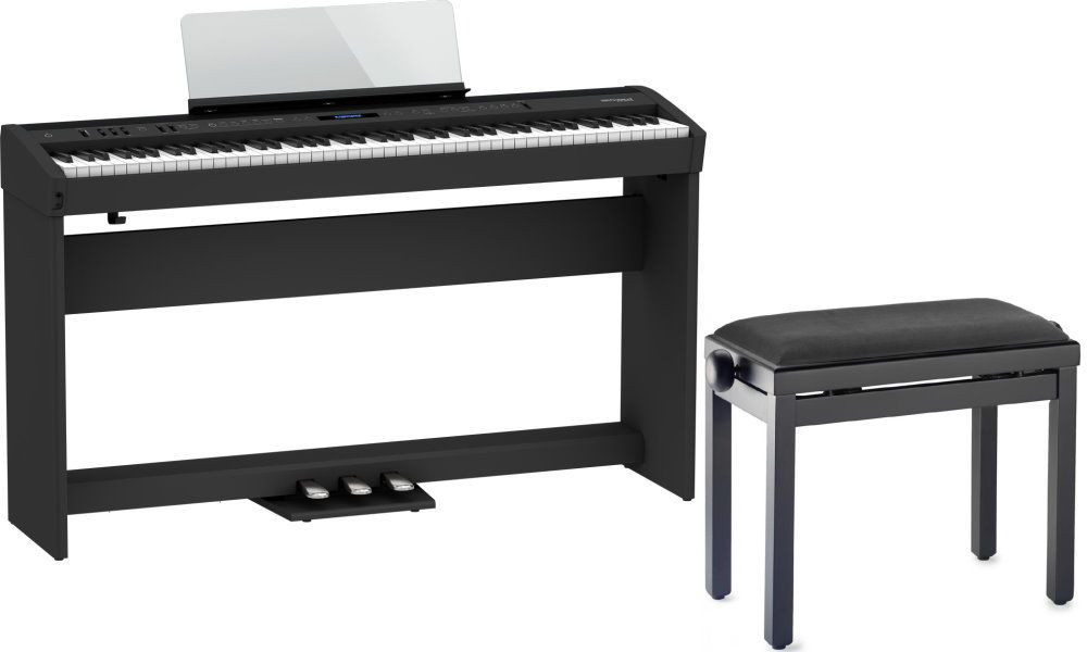 Roland FP-60X BK Home-SET Stagepiano + Untergestell  und Sitzbank 