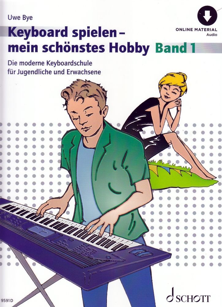 Noten Keyboard spielen mein schönstes Hobby incl. Download ED 9591D Uwe Bye