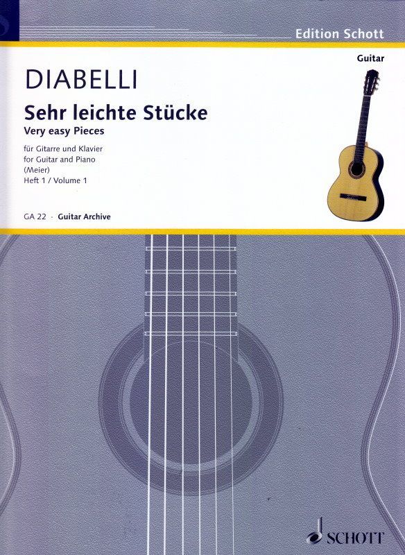 Noten SEHR LEICHTE STÜCKE 1 Schott ED GA 22 Klavier Gitarre _00034428_
