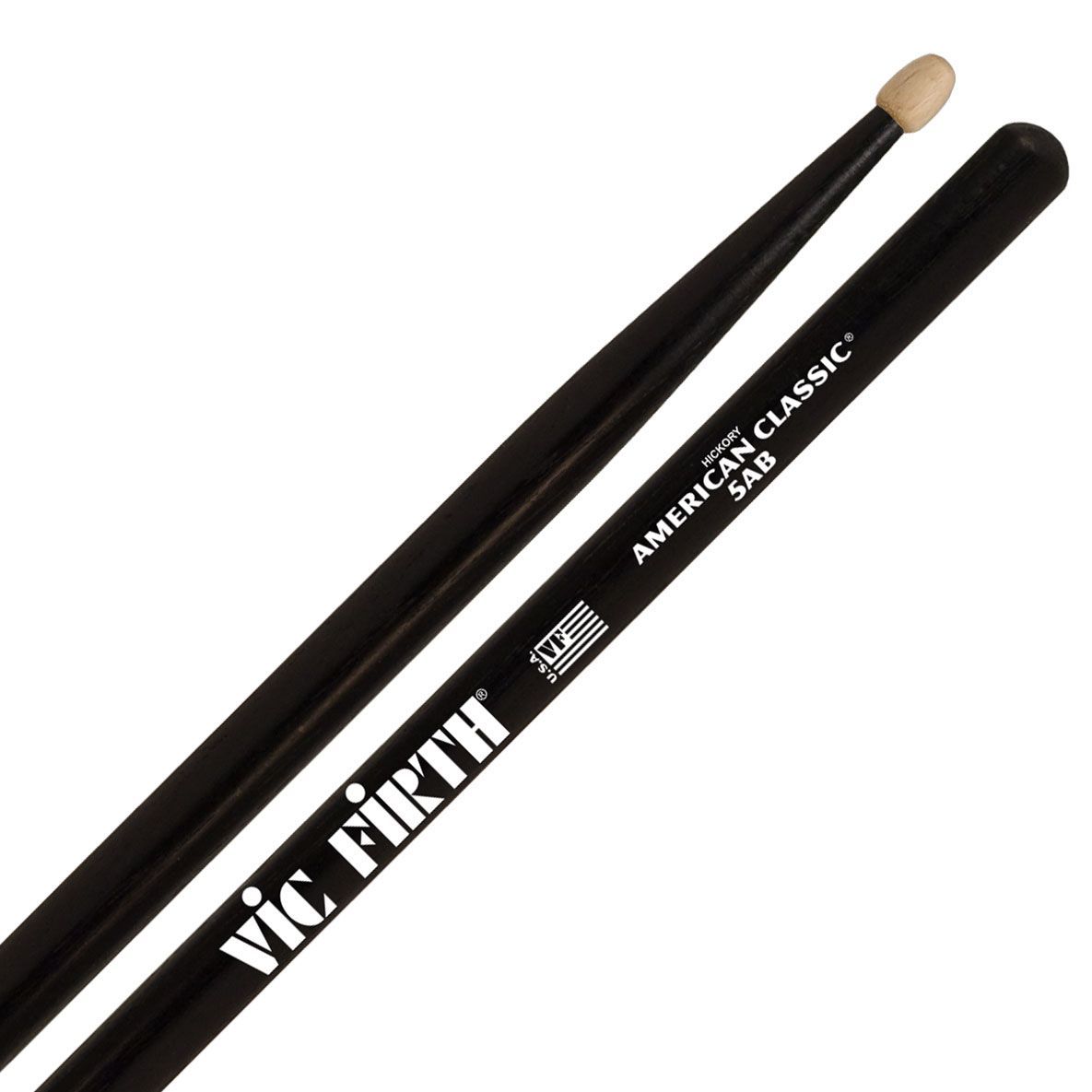 VIC FIRTH 5AB Black Finish Drumsticks