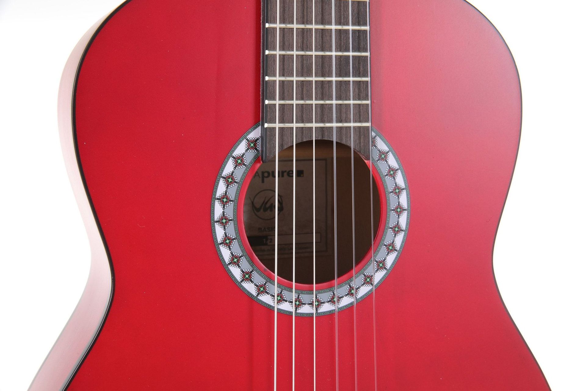 GEWA PURE Klassikgitarre Basic 1/2 Transparent Rot GEWA PURE Klassikgitarre Basic 1/2 Transparent Rot