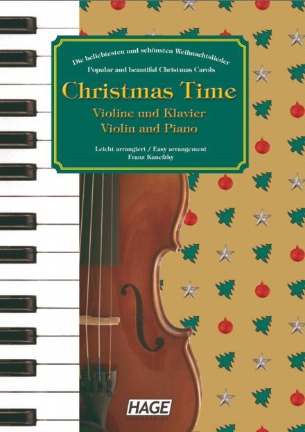 Noten christmas time Violine & Klavier Franz Kanfezky Ed Hage eh 1064