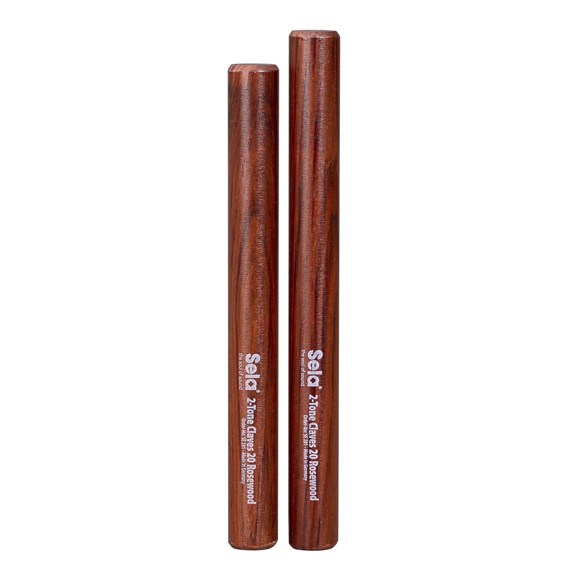 4026929927668 - Sela 2-tone claves 20 Rosewood 4026929927668 - Sela 2-tone claves 20 Rosewood