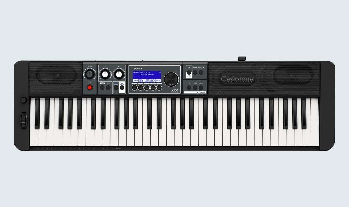 Casio CT-S500 Keyboard  incl.Netzadapter, USB, Audio-in, incl.WUBT10