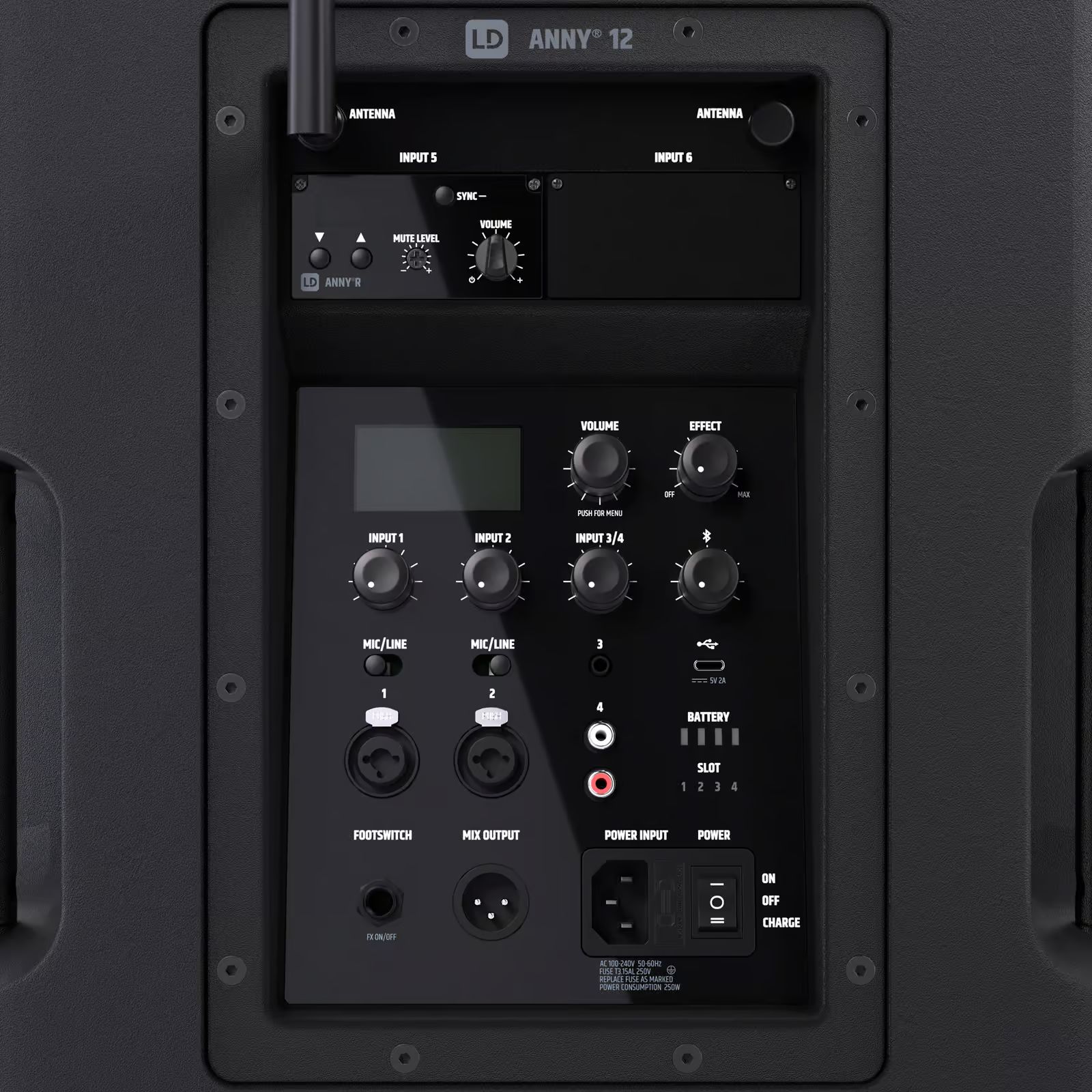 LD Systems ANNY 12 BPH B8 Akkubetriebene Bluetooth-Lautsprecherbox mit Headset