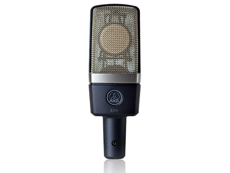 AKG C 214 Studio Mikrofon, Großmembranmikrofon mit Spinne, Niere