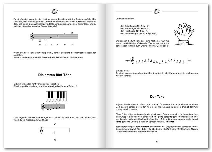 Noten Akkordeon express Kurs incl. CD für Akkordeon Voggenreiter 0210 accordion