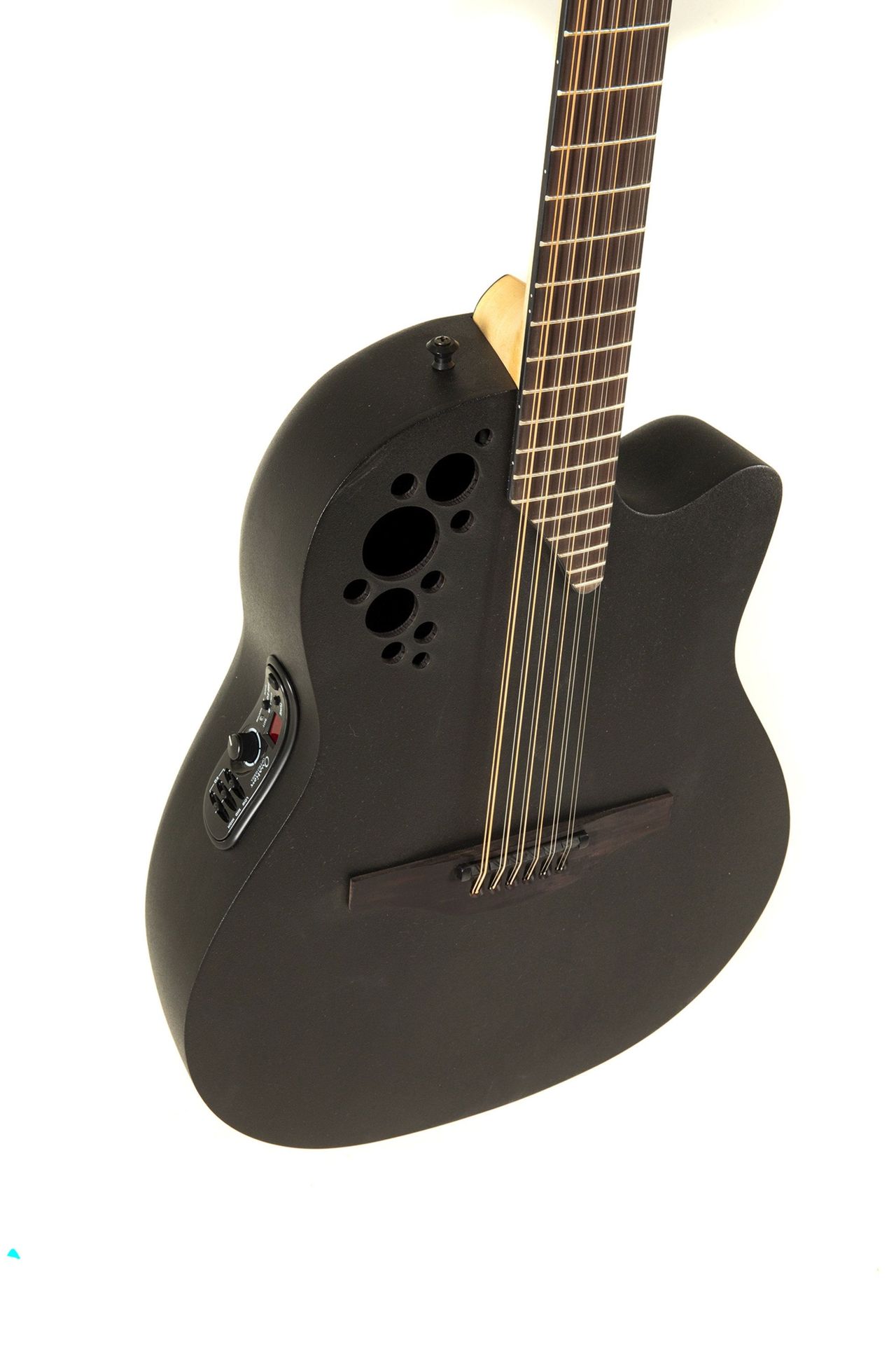 Ovation Elite 2058TX-5-G 12-Saiter Westerngitarre mit PU, Black Texture Top, _00051177_