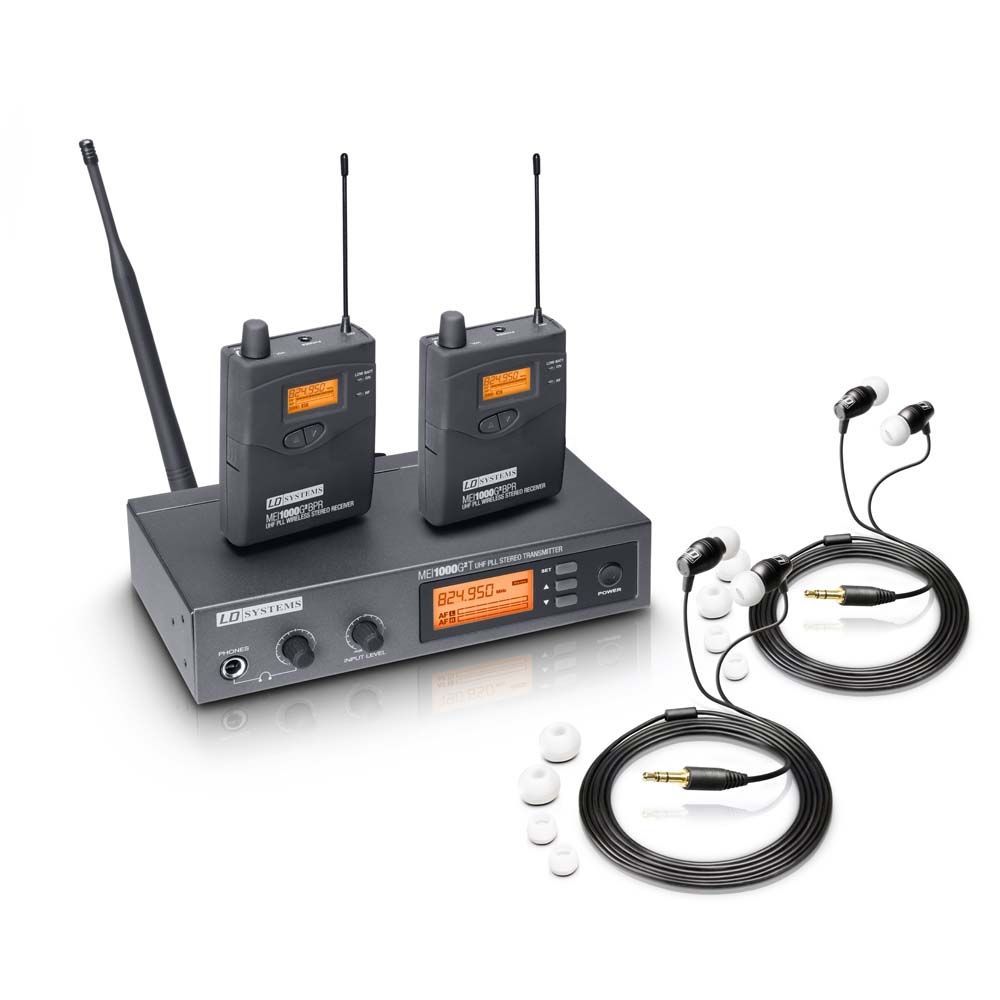 LD Systems LD MEI 1000 G2 Bundle  In-Ear Set 823 - 832 MHz und 863 - 865 MHz