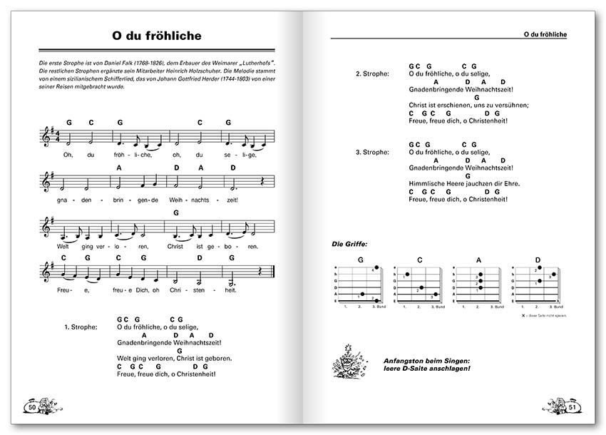 Noten Weihnachtsliederbuch Peter Bursch Voggenreiter incl. CD0303