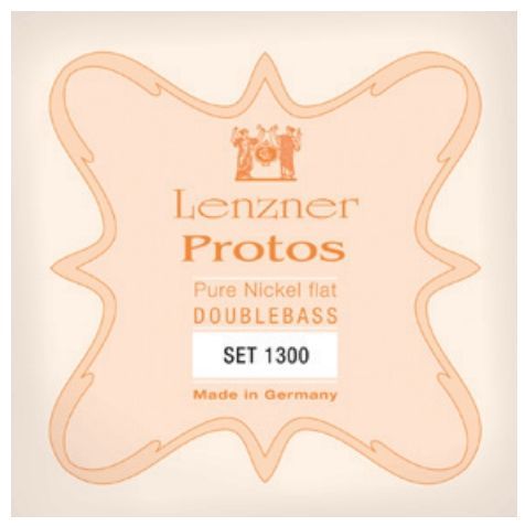 Kontrabass Saiten Satz Optima 1/2 Lenzner Protos Flachdraht,  Handarbeit_00032511_