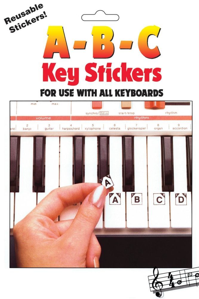 Noten ABC Keyboard Stickers Notenaufkleber Hal-Leonard HL1009 Tastaturaufkleber _00050055_