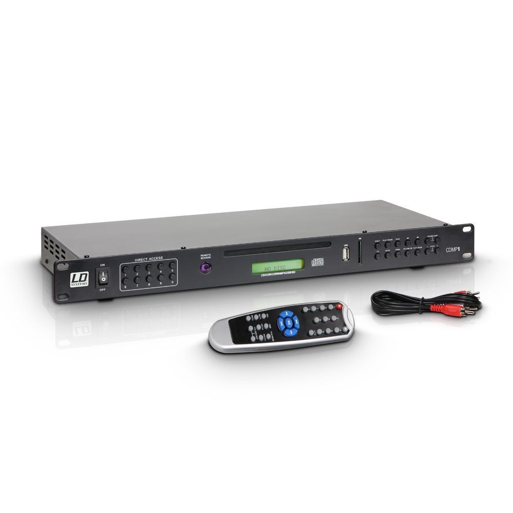 LD Systems CDMP 1 Multimedia Player CD, USB, SD, MP3, IR Fernbedienung 1 HE