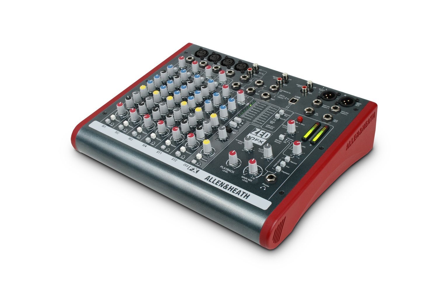 Allen & Heath ZED-10FX Mixer, 4 Inputs + 2 StereoIN, Effekte, USB