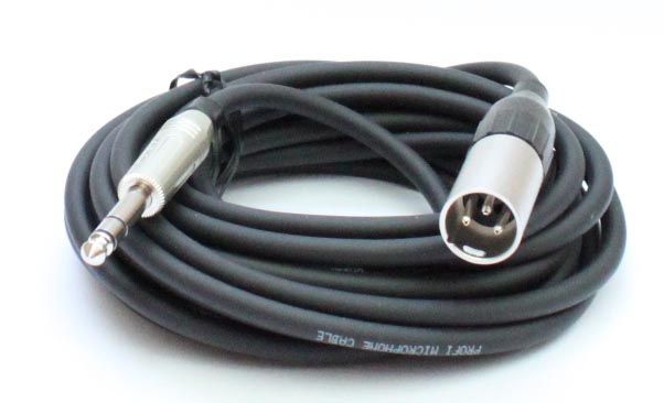 4051344034110 - Mikrofonkabel Amphenol XLR male 63mm StereoKlinkenstecker 5 Meter schwarz 4051344034110 - Mikrofonkabel Amphenol XLR male 63mm StereoKlinkenstecker 5 Meter schwarz