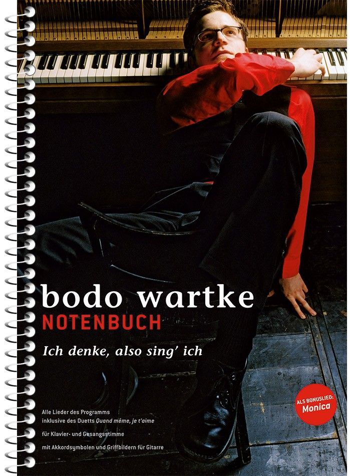 Noten Klavier Gitarre Gesang Bodo Wartke Ich denke also sing ich REIMTIME 310104_00040143_