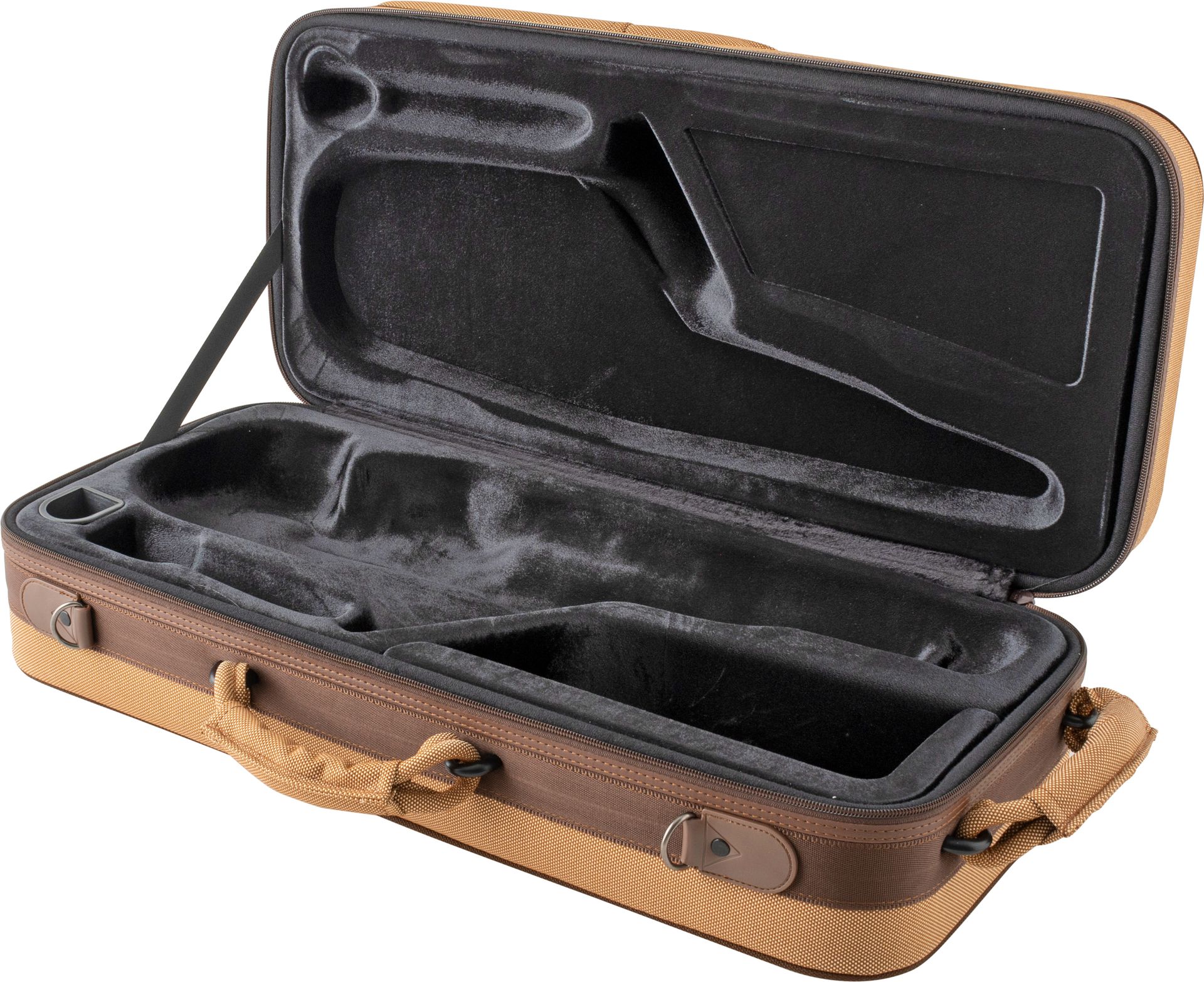 Koffer-Etui Altsaxophon"Retro" Rechteckform mit Rucksackgurten