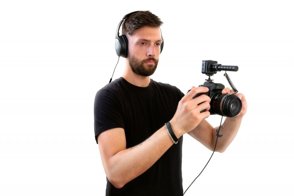 IK Multimedia iRig Mic Video Bundle Kameramikrofon + Halterung für Smartphone