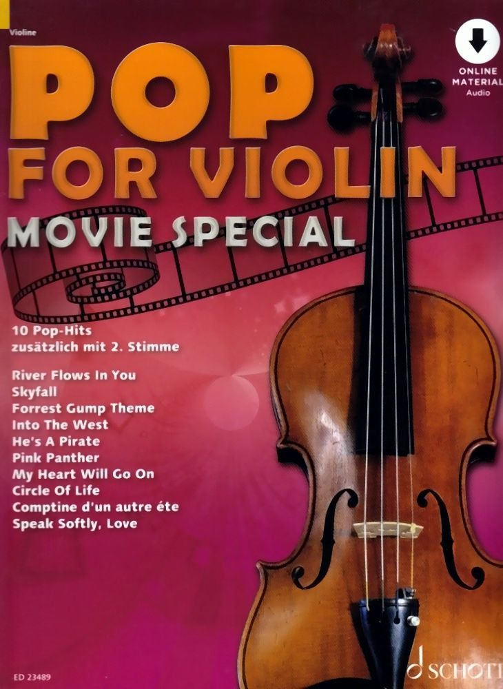 Noten Pop for Violin MOVIE  für 2 Streicher Schott ED 23489
