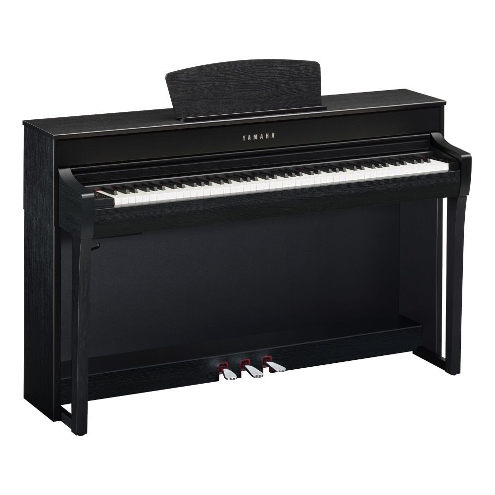 Yamaha CLP-735B Digitalpiano schwarz matt, E-Piano Yamaha mit GH3X-Tastatur 