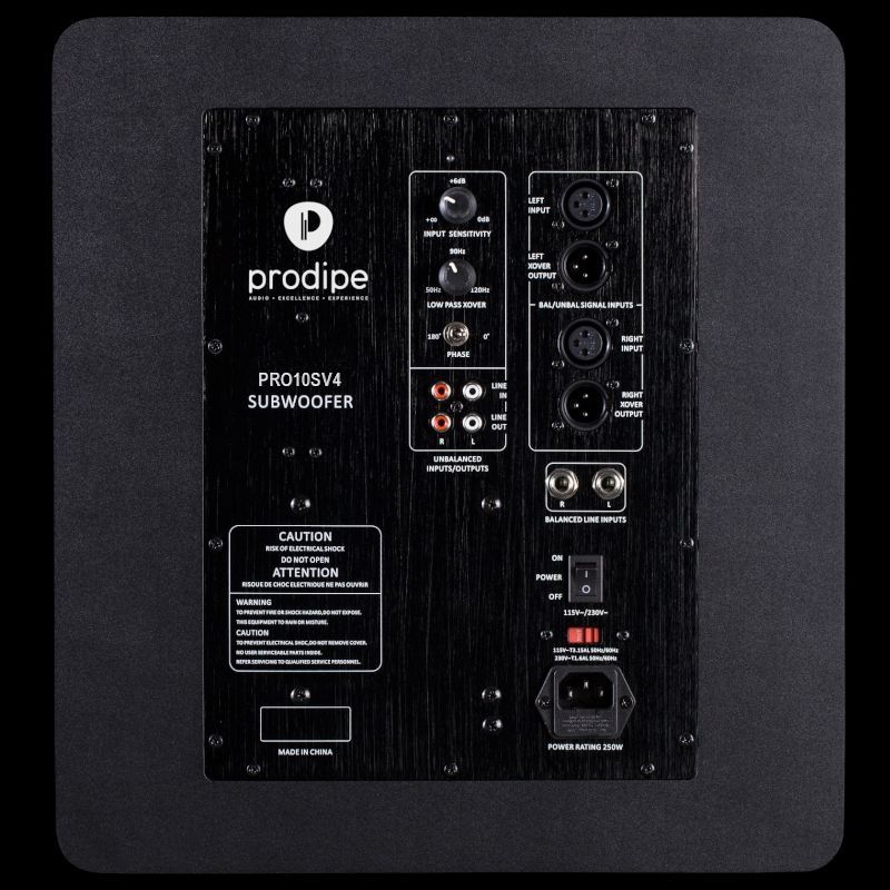 Prodipe Pro10S v4 Black aktiver Studio Subwoofer schwarz
