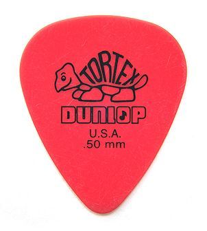Jim Dunlop Tortex Standard Pick 0,50 mm Red Plektrum für Gitarre