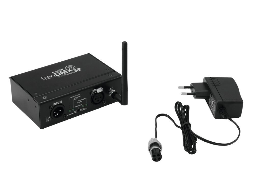 EUROLITE freeDMX AP Wi-Fi Interface Drahtloses WLAN-DMX-Interface