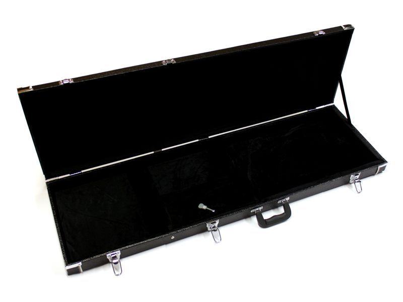 E-Basskoffer, Rechteckkoffer, Sperrholz, schwarzer Kunstlederbezug, Griff_00000807_