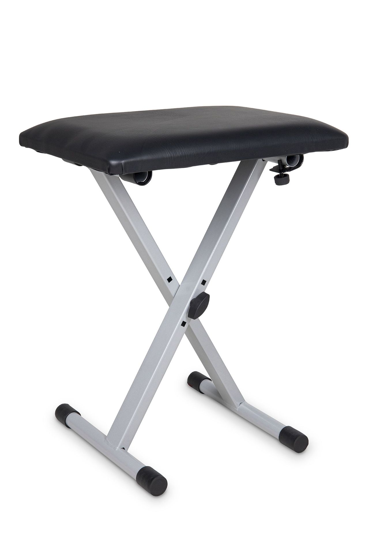 Keyboardsitzbank GEWA Metall KEBA-10 s  silber, 41-51 cm höhenverstellbar, _00028993_