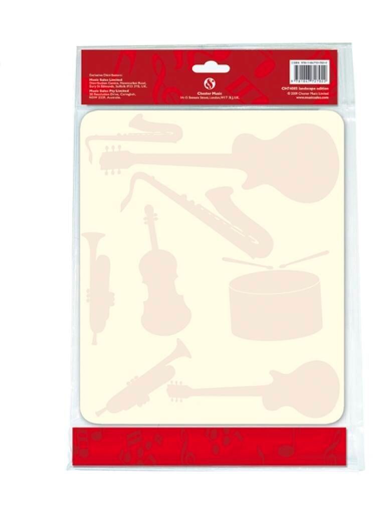 englische Ausgabe der (vergriffenen) "Notentafel wisch & weg" CH74085