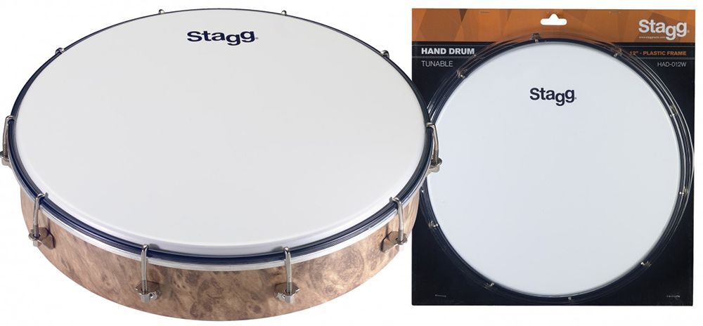 Stagg HAD-012W Tambourin, 12", 30cm Durchmesser, stimmbar