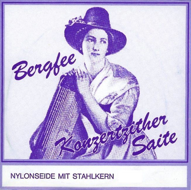 Bergfee Zither-Saiten Satz 1330, 32-saitig, blaue Serie, 1330-MS32 Konzertzither