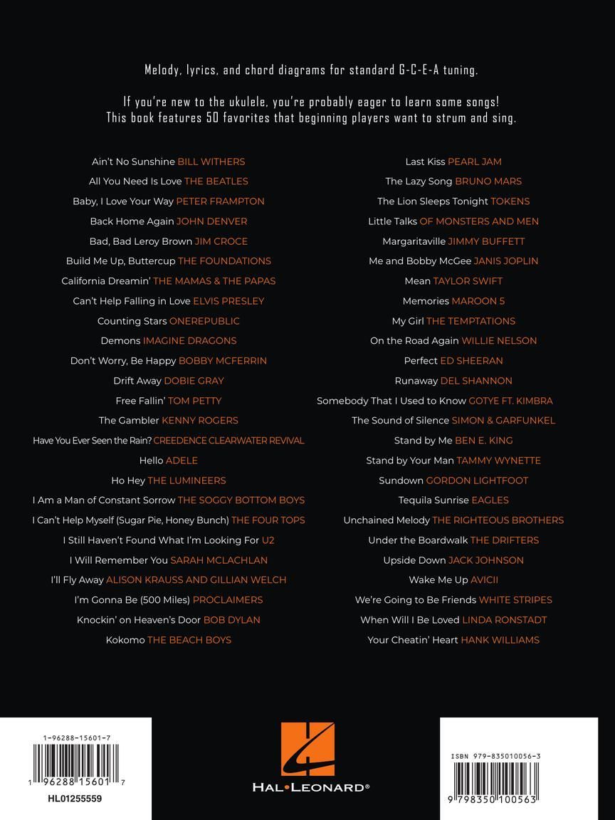 Noten Next First 50 Songs You Should Play on Ukulele HL1255559