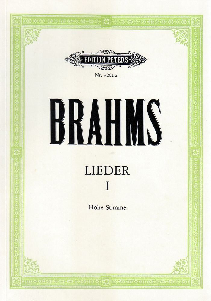 Noten Lieder Brahms Hohe Stimme Peters EP 3201a