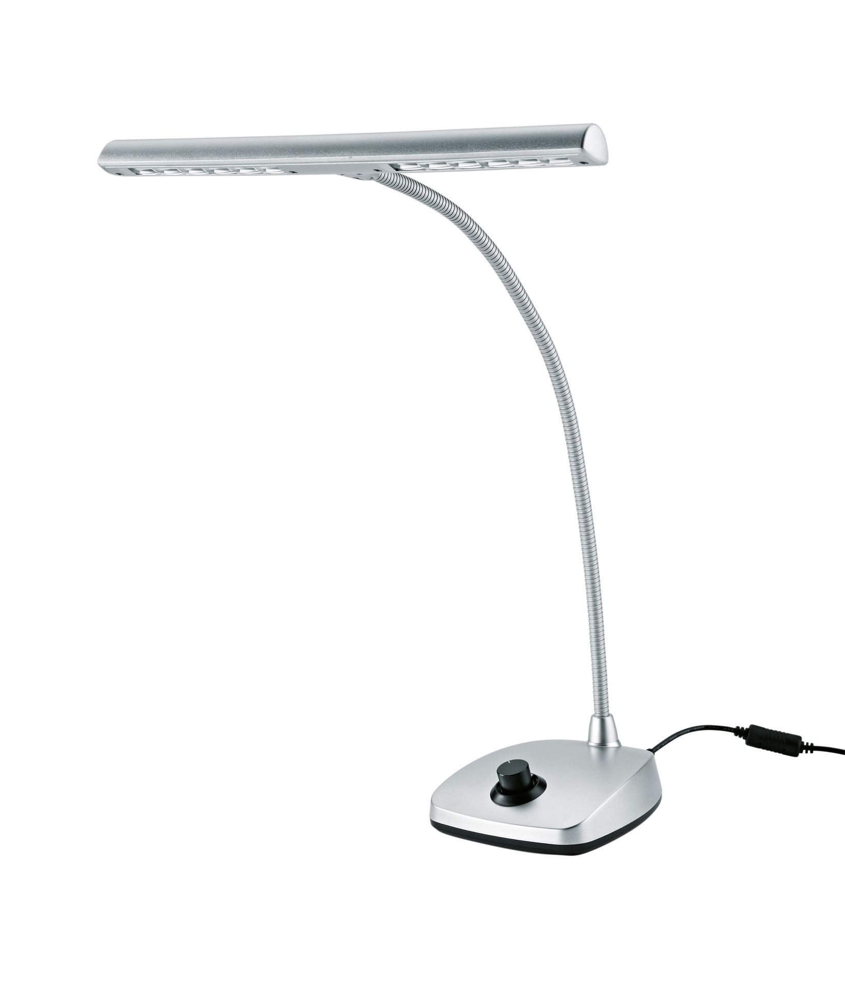 K&M 12298 silber LED-Pianoleuchte Klavierleuchte dimmbar - 12 Power LED