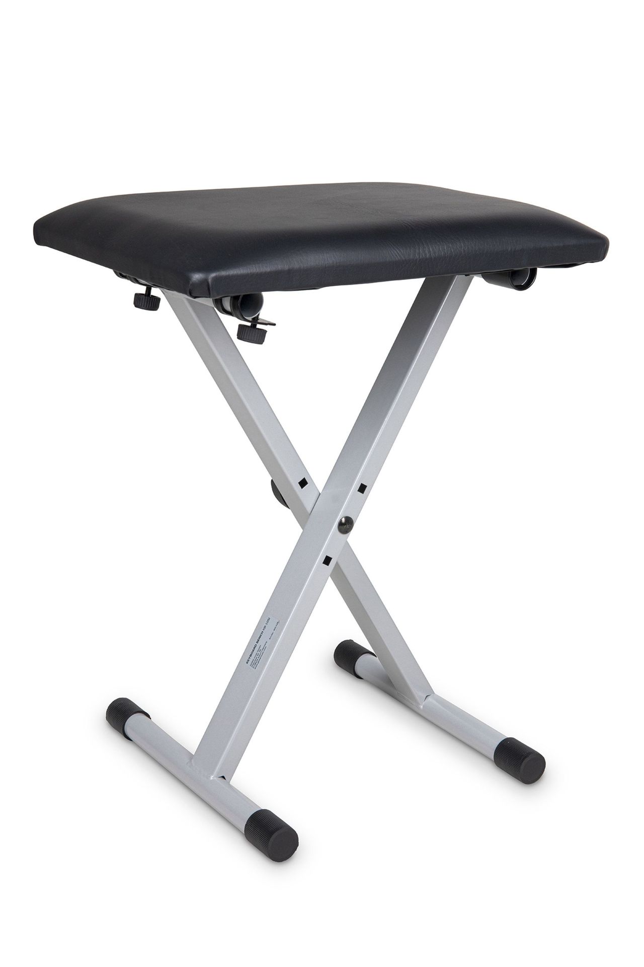 Keyboardsitzbank GEWA Metall KEBA-10 s  silber, 41-51 cm höhenverstellbar, 