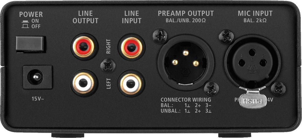 IMG Stage Line MPA-102 1-Kanal Low-Noise Mikrofon-Vorverstärker, Preamp