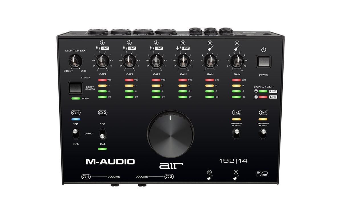 M-Audio AIR 192 | 14  8-IN/4-OUT 24 Bit / 192 kHz USB Audiointerface