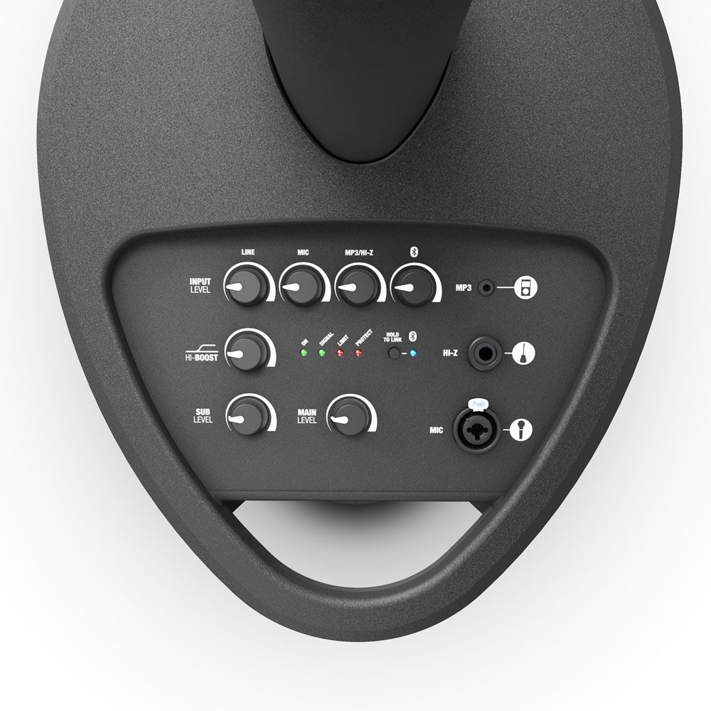 LD Systems Maui 5  Portable PA-System Aktives Säulensystem mit 3-Kanal Mixer _00032476_