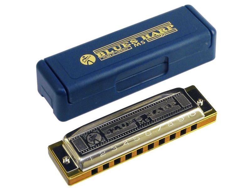 Hohner Blues Harp D-Dur /20 Mundharmonika HOM533037